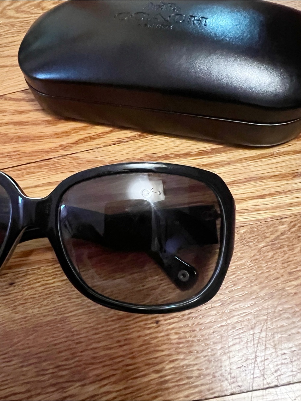 Coach Tasha S846 Black Sunglasses Vintage Retro Logo - Picture 4 of 11